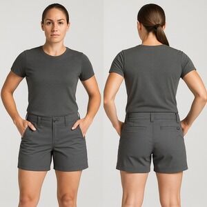 5.11 Tactical Gray Utility Shorts Women's 12 Stretch‎ Mid Rise Casual Outdoor